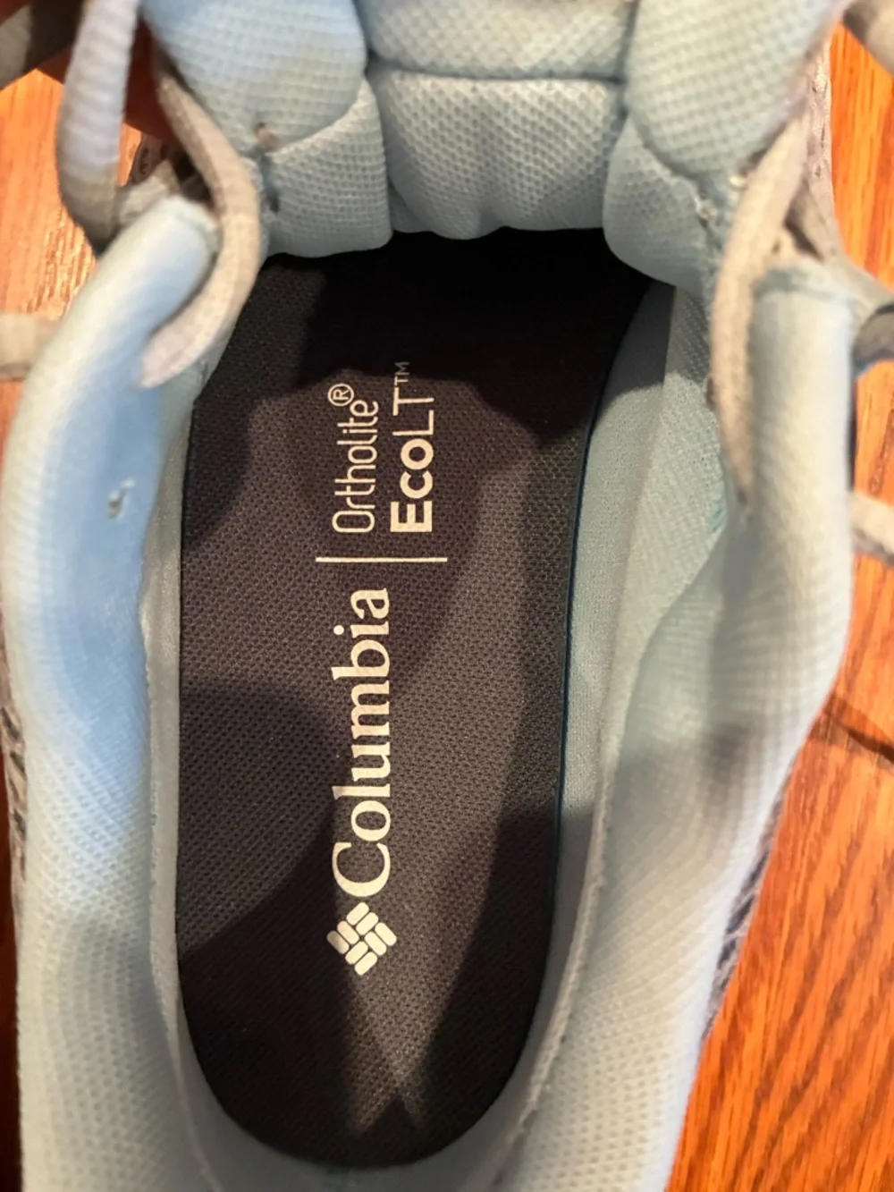 Columbia Women’s Waterproof Trail Sneakers Gray Red Mesh Hiking Shoes Size 8.5 - Picture 8 of 11